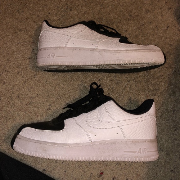 half black half white air force ones